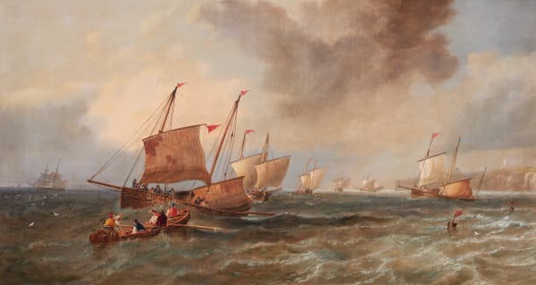John Wilson Carmichael, Fishing boats off the Yorkshire coast