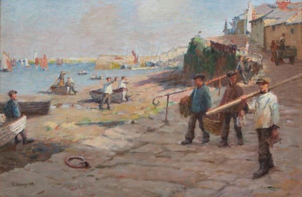 The old slip, Newlyn, 1908