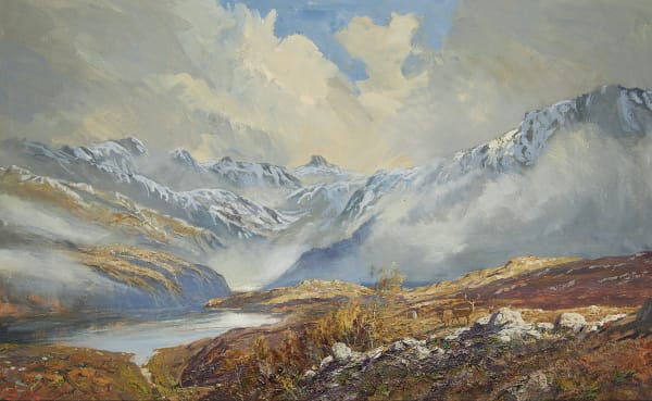 Stags below Stac Pollaidh, Scotland