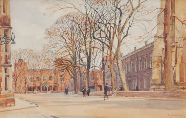 Nora Davison , The Long Walk, Eton College in winter