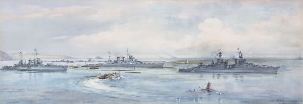 King George VI meets President Truman aboard HMS Renown, Plymouth, 2nd August 1945