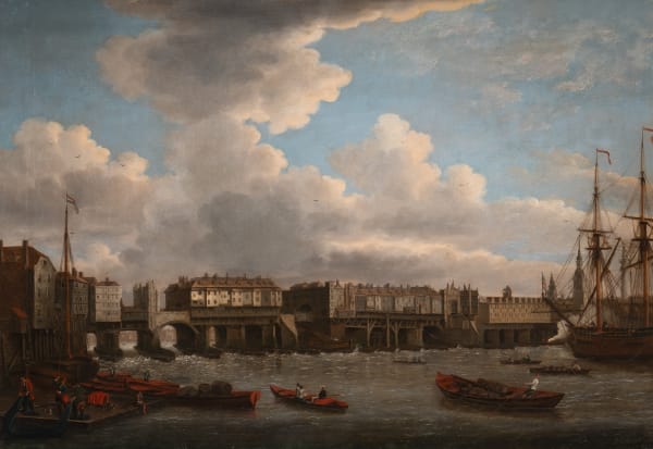 John Cleveley Snr , Old London Bridge