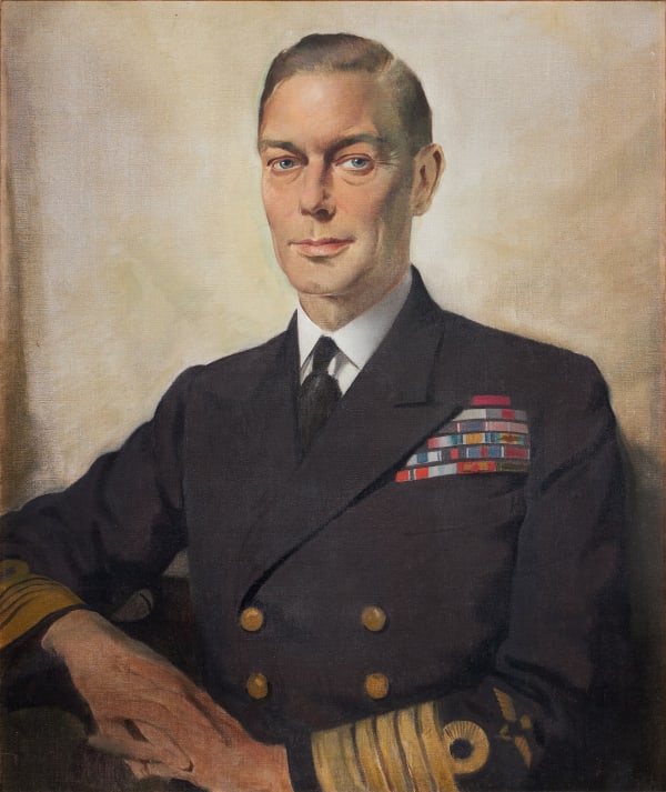 Sir Herbert James Gunn , RA, Portrait of H.M. King George VI