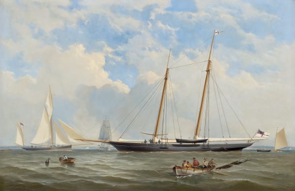 Pair of paintings depicting RYS Viking