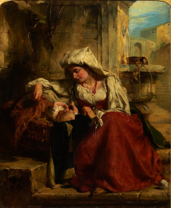 Robert Herdman RSA (1829-88) La Culla oil on canvas, 1863-64 RSA Diploma Collection Deposit, 1863 [in unfinished state]. 2000.012