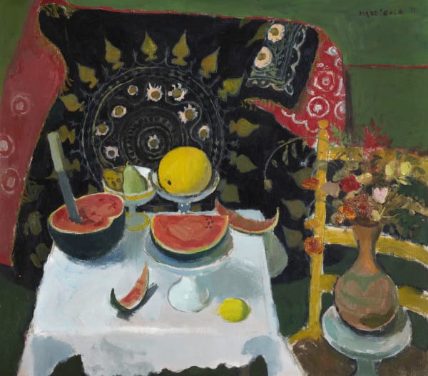 Alberto Morrocco RSA RSW (1917-98) Still Life with Water Melon oil on plywood, 1970 RSA Diploma Collection (Deposited 1971) 2002.094