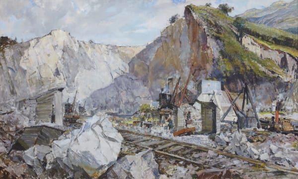 Archibald Kay RSA (1860-1935), Furnace Quarry - the streets of a great city Oil on canvas, around 1929, 74.4 x 74.6cm RSA Diploma Collection (Deposited, 1931) 2000.098