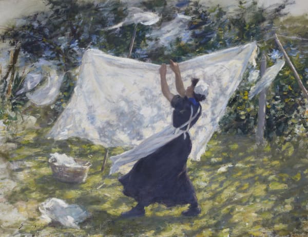 Robert Gemmell Hutchison RSA (1855-1936), Shifting Shadows Oil on canvas, around 1913, 110.3 x 142.8cm RSA Diploma Collection (Deposited, 1913) 2000.064