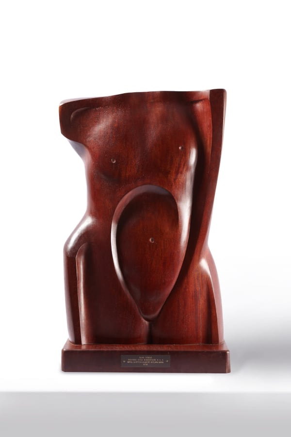 Richard Ross Robertson RSA (1914-2007) Slab Torso cherry wood, 1977, 71.0 x 46.0 x 9.0cm RSA Diploma Collection (Deposited 1978) 2000.053