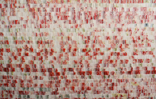 Sophie Hopkinson, Untitled I (Detail), 2015, Acrylic and Scotch Tape