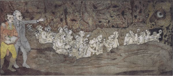 Robert Powell, A Dreadful Auld and Reekie Place, Hand Coloured Etching