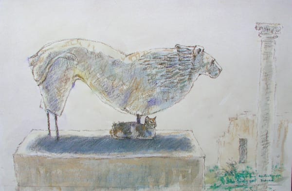 John Busby RSA, In the Shadow of a Lion
