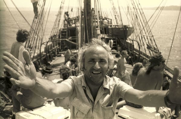 Richard Demarco on the Marcques, 1980