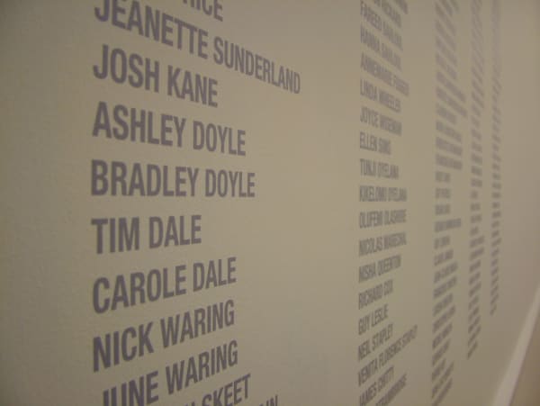 Nick Waring installation