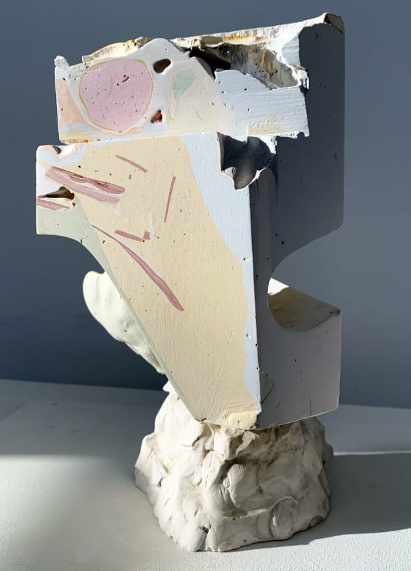 Gareth Fisher RSA, Stratigraphic Model I, plaster, 240 x 55 x 55 cm
