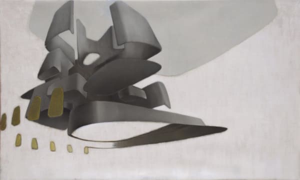 Vincenzo Sgaramella, Haus-2, oil on canvas, 148 x 250 x 3 cm