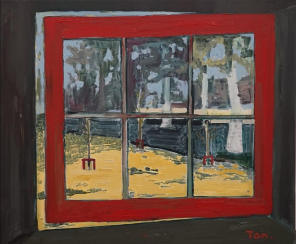 Yujun Tan, Three Trees(1), oil color on canvas, 50 x 60 x 4 cm