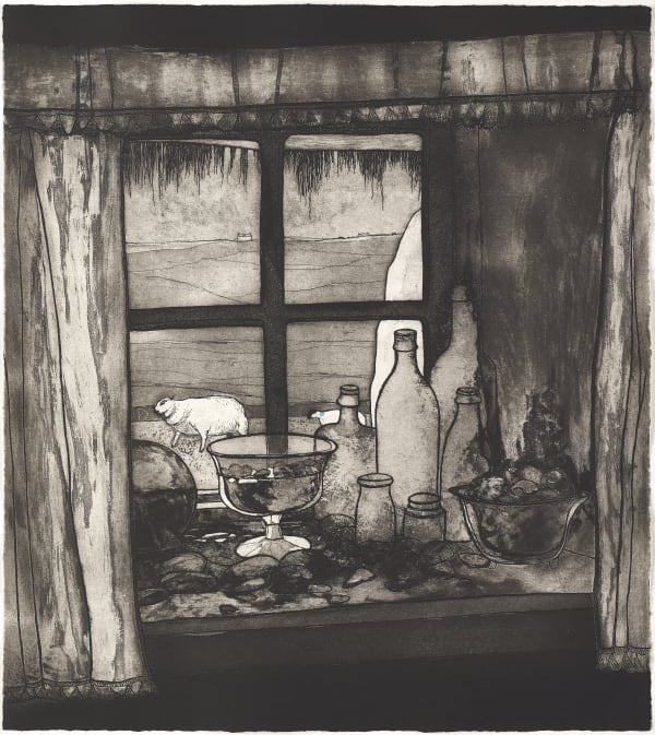 Frances Walker RSA, Tiree Window, etching, edition of 30