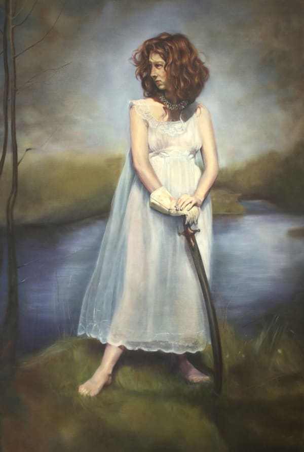 Georgina Clapham, Highland Priestess, oil on linen