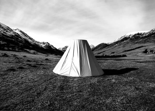 Jasmine Summerton, The Observatory, portable camera obscusa fabricated from light fast material, glass lense, aluminium