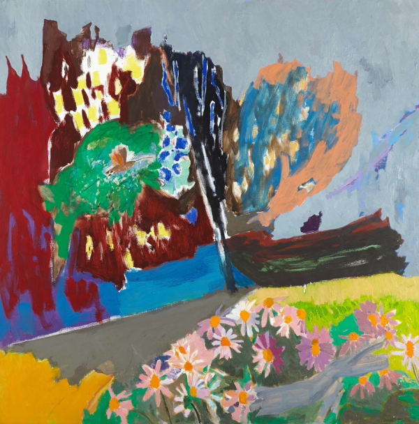 David Michie RSA, Convolvulus Hawkmoth In A Garden