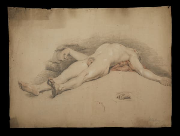 Life Drawing, Male, Full Length, Lying Down RSA Collections