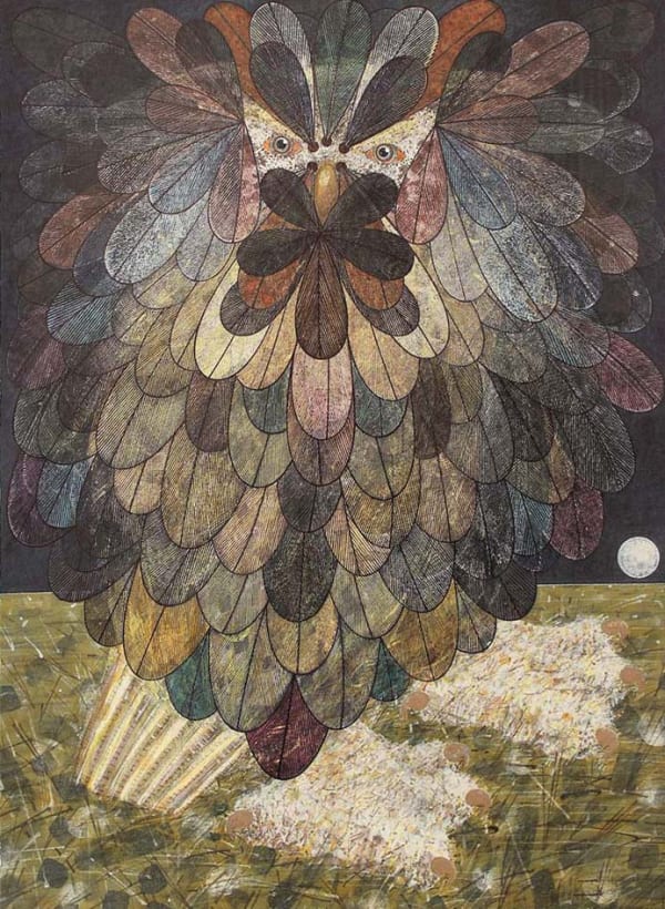 Michael Agnew RSA - Mammy as an Aberdeen Owl, Actual Size