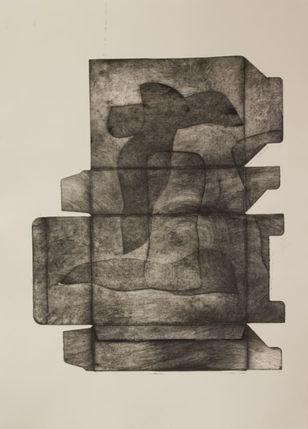 Ilakkiya Mohanraj The Parcel, 2025 Collograph, letterpress print 29.7 x 42 cm