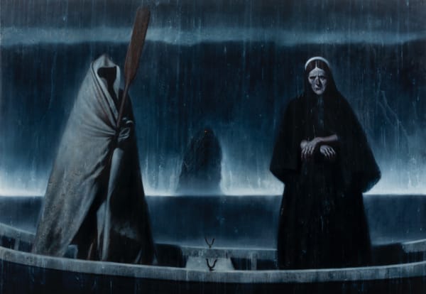 Ken Currie RSA (Elect), The Crossing III