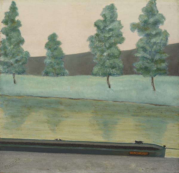 Louis-Auguste Déchelette Nonchalant Huile sur toile 29 x 30 cm