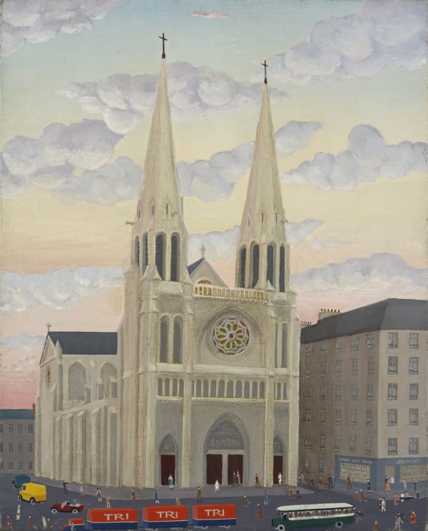 Louis-Auguste Déchelette Belleville (Eglise), Non daté Huile sur toile 41.3 x 33.2 cm