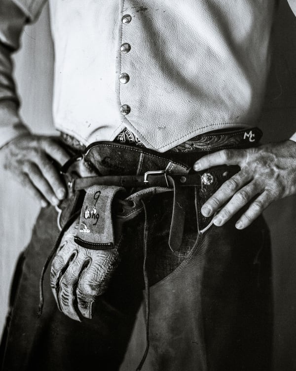 Tito West, Mason Clements, bareback rider - Spanish Fork, UT, 2018 Archival pigment print on cotton paper 22 x 17 in, 55.9 x 43.2 cm, Edition of 5 plus 2 artist's proofs