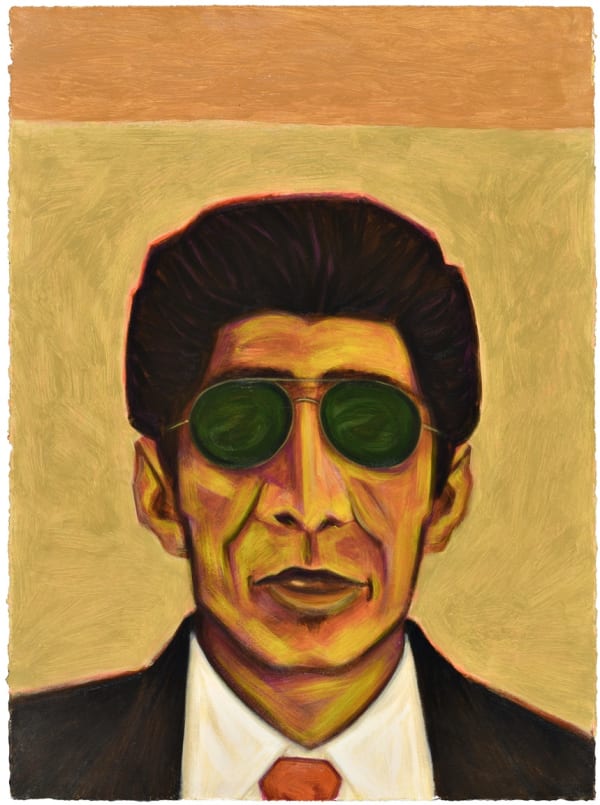 César A. Martínez Veterano Con Gold Tooth, 2006 Acrylic on paper 30 x 22.4 in 76.2 x 56.8 cm