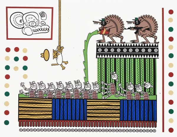 Artwork Michael Menchaca, "Spics 'N Dip," Screenprint, 11 x 14," 27.9 x 35.6 cm, Ed. of 10.