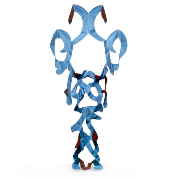 Artwork: Constance Lowe, NoworNever, 2000, Handsewn craft felt and metal grommets, 102 x 54