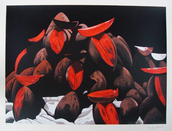 Artwork: Pedro Diego Alvarado-Rivera, Mameyes, undated Serigraph, ed. of 50, 23 x 30"