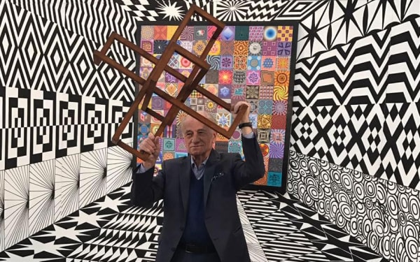 Image of Pedro Friedeberg used on the cover of an interview with Christies in May 2018
