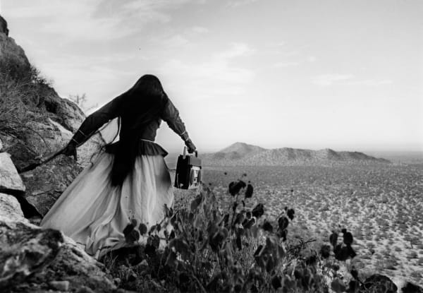 Graciela Iturbide, Mujer ángel, Desierto de Sonora, México (Angel Woman, Sonoran Desert, Mexico) 1979, printed 2012, Silver Gelatin Print