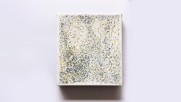 Cecilia Biagini, Small Rock, 2018, Signed, titled and dated on the reverse, Acrylic on canvas, 12 x 11 in., 30.5 x 27.9 cm. Courtesy of the artist and Ruiz-Healy Art