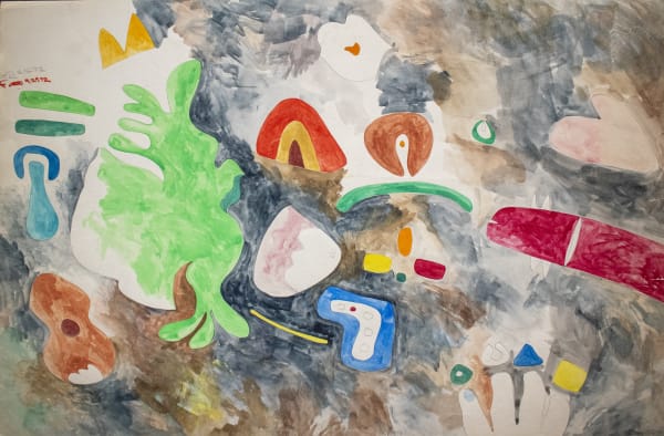 Frank Romero, Untitled (Homage to Lee Mullican), 1972