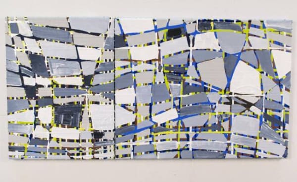 Artwork Image: Nate Cassie, Field, 2014 enamel and flashe on canvas, 31 x 16 in