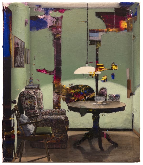 CARLOS SAGRERA - CUARTO DE ESTAR IV - 2019 - ACRYLIC ON CANVAS - 33 X 29 CM