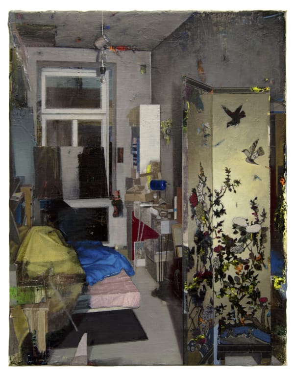 CARLOS SAGRERA - NEXT DOOR ROOM - 2019 - ACRYLIC ON CANVAS - 43 X 34 CM