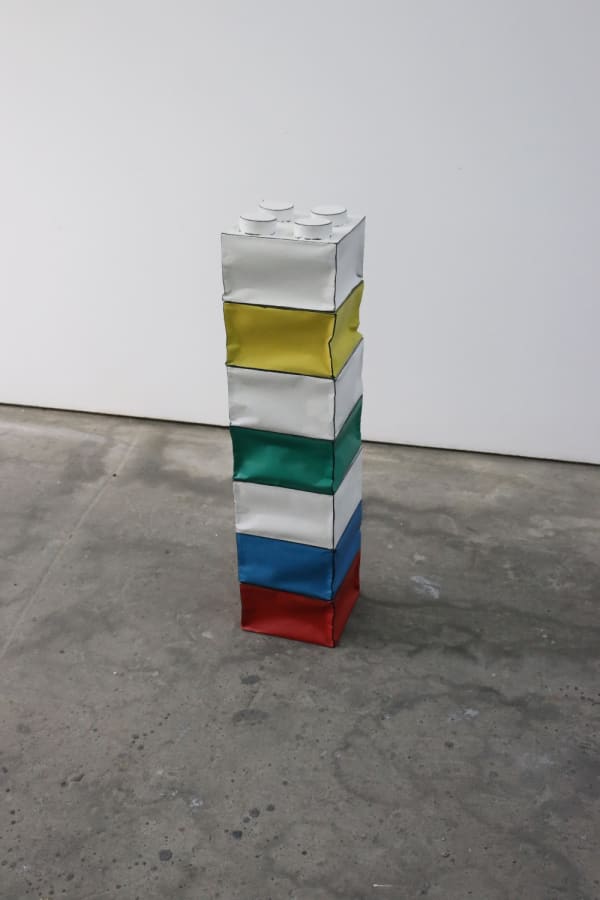 JOHAN DE WIT - UNTITLED - 2019 - PAPER, RESINS, ACRYLIC - 20 X 20 X 81 CM