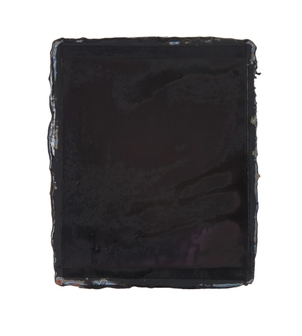 EMMANUEL BARCILON - UNTITLED - 2018 - VARNISH AND PIGMENT ON WOOD - 27 X 22 CM