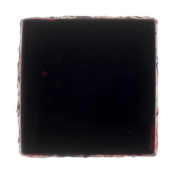 EMMANUEL BARCILON - UNTITLED - 2018 - VARNISH AND PIGMENT ON WOOD - 30 X 30 CM