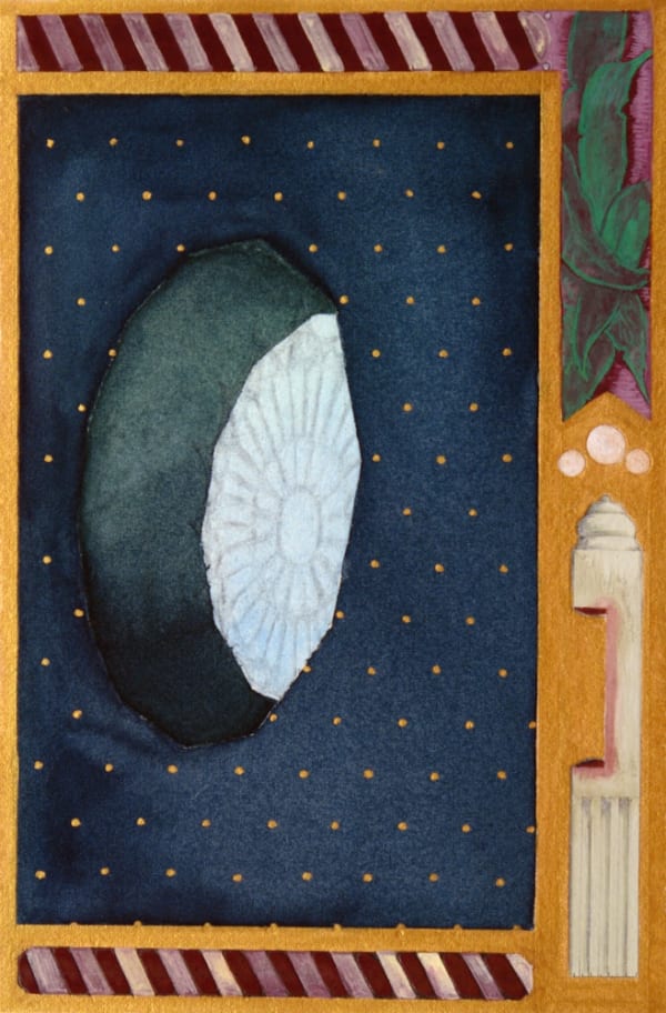 MATTHIAS SCHAAREMAN - NR 1606 - 2016 - GOUACHE ON PAPER - 15,5 X 23 CM