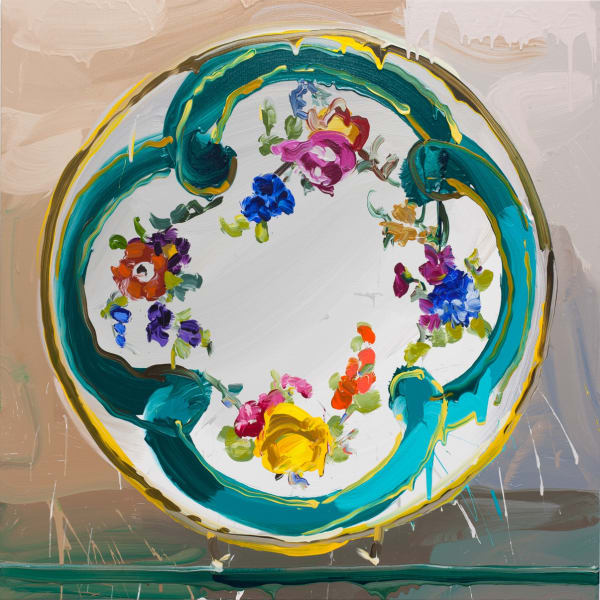 JAN DE VLIEGHER - SÈVRES TURQOUISE - 2017 - ACRYL ON LINEN - 110 X 110 CM