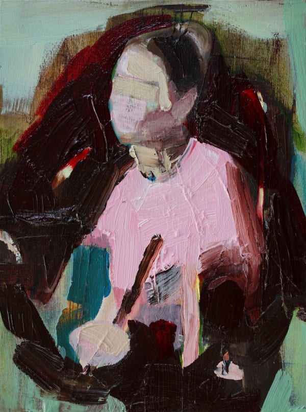 ANNA BITTERSOHL - BIRCH - 2017 - OIL ON PANEL - 20 X 15 CM