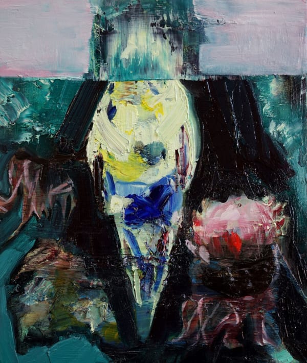 ANNA BITTERSOHL - COLLECTION OF MIND - 2018 - OIL ON WOOD - 30 X 25 CM